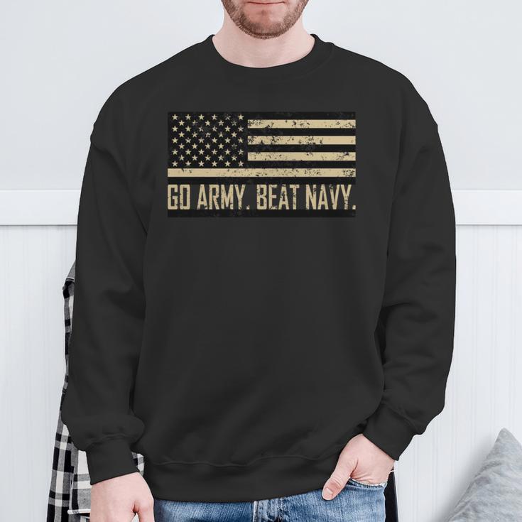 Go Army Beat Navy Flag America's Game Sports Football Fan Sweatshirt Gifts for Old Men