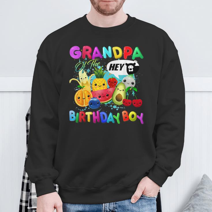 Grandpa Of The Birthday Boy Family Fruit Birthday Party Sweatshirt Gifts for Old Men