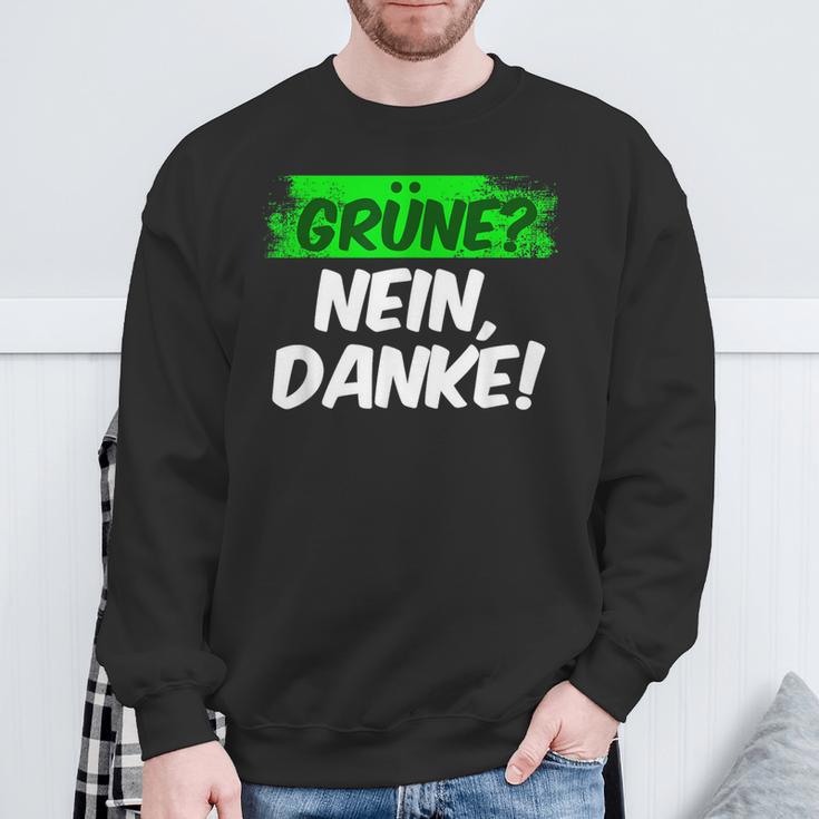 Green Nein Danke Statungnahme Sweatshirt Geschenke für alte Männer