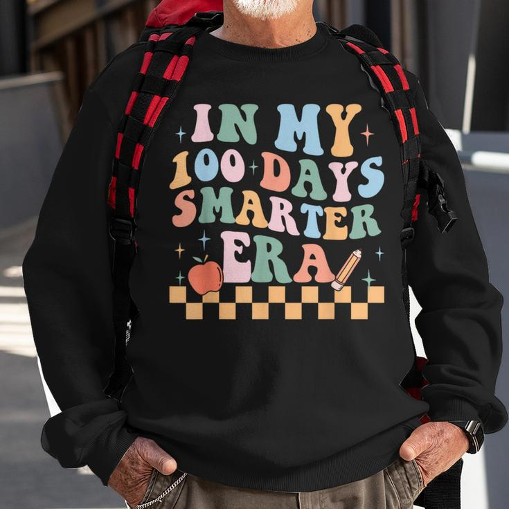 Groovy In My 100 Days Smarter Era 100 Days Of School Teacher Sweatshirt Gifts for Old Men