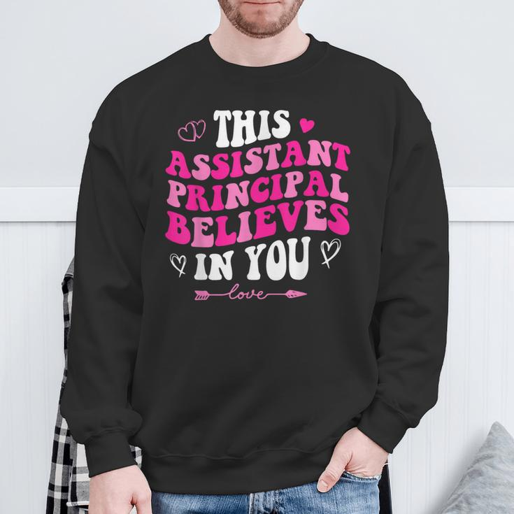 Groovy This Assistant Principal Believes In You School Squad Sweatshirt Gifts for Old Men