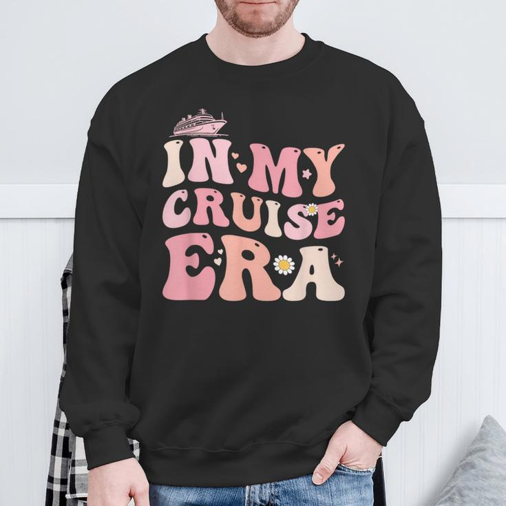 Groovy In My Cruise Era Family Vacation Cruise Lover Sweatshirt Gifts for Old Men