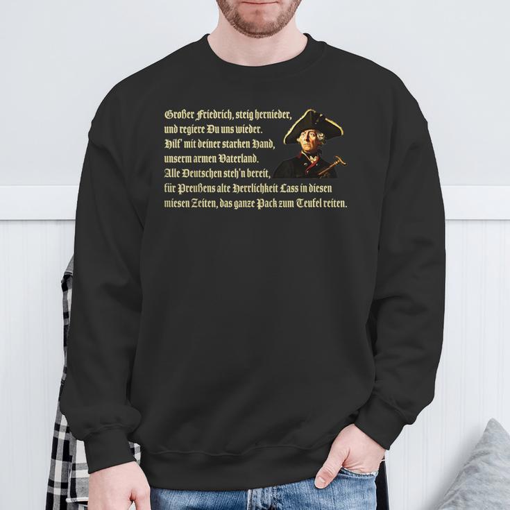 Großer Friedrich Steig Hernieder Und Regiere Du Uns Wieder Sweatshirt Geschenke für alte Männer