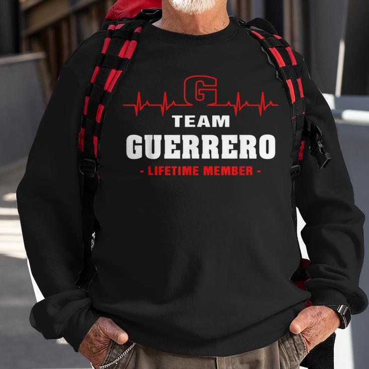 Guerrero Surname Family Name Team Guerrero Lifetime Member Sweatshirt Gifts for Old Men