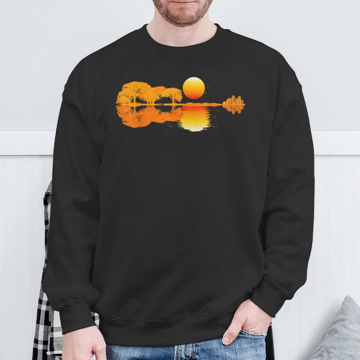 Guitar Sun Guitar Guitarist Sweatshirt Geschenke für alte Männer