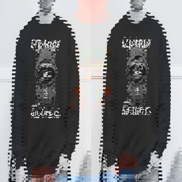 Guten Morgen Ganz Thin Ice Cream Black Sweatshirt Geschenke für alte Männer