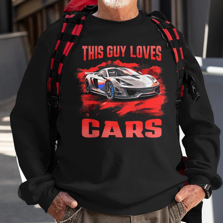 This Guy Loves Cars Supercar Sports Car Exotic Concept Boys Sweatshirt Gifts for Old Men