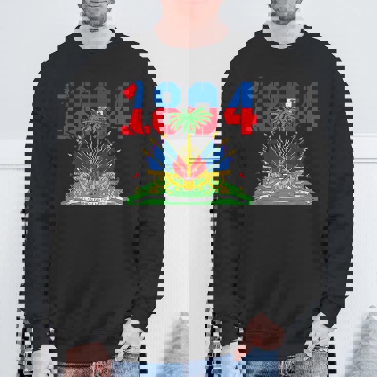 Haitian Revolution 1804 Haiti Haitian Flag Day Independence Sweatshirt Gifts for Old Men