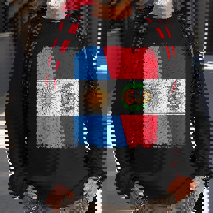 Half Argentinian Half Peruvian Flag Heritage Pride Roots Sweatshirt Gifts for Old Men