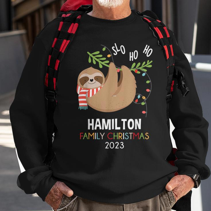 Hamilton Family Name Hamilton Family Christmas Sweatshirt Gifts for Old Men