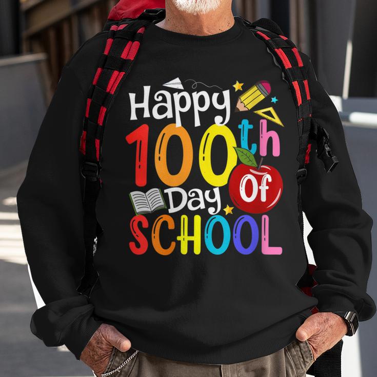 Happy 100Th Day Of School Teachers Student Happy 100 Days Sweatshirt Gifts for Old Men