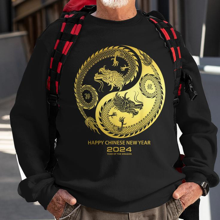 Happy 2024 Chinese New Year 2024 Year Of The Dragon 2024 Sweatshirt Gifts for Old Men