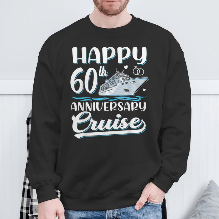 Happy 60Th Anniversary Cruise Wedding 60 Years Old Couples Sweatshirt Gifts for Old Men