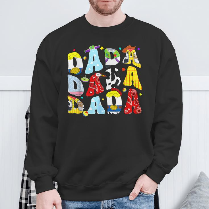 Happy Father Toy Story Dada Boy For Dad Granddad Sweatshirt Gifts for Old Men
