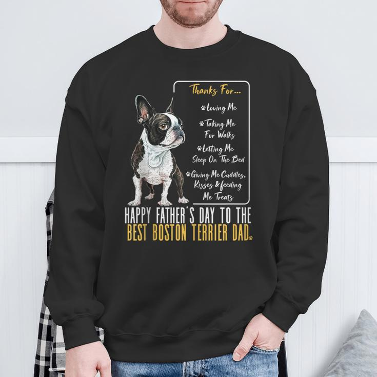Happy Father’S Day To The Best Boston Terrier Dad Sweatshirt Gifts for Old Men