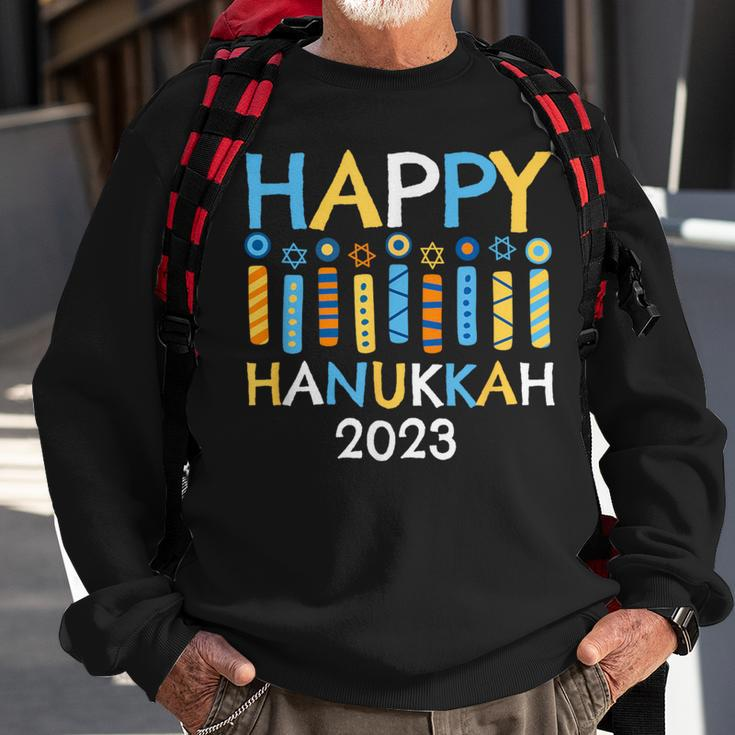 Happy Hanukkah 2023 Love And Light Jewish Menorah Family Sweatshirt Gifts for Old Men