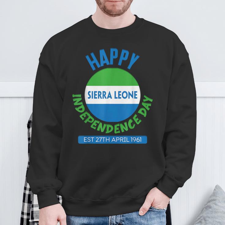 Happy Independence Day Sierra Leone Sierra Leone Flag Sweatshirt Gifts for Old Men