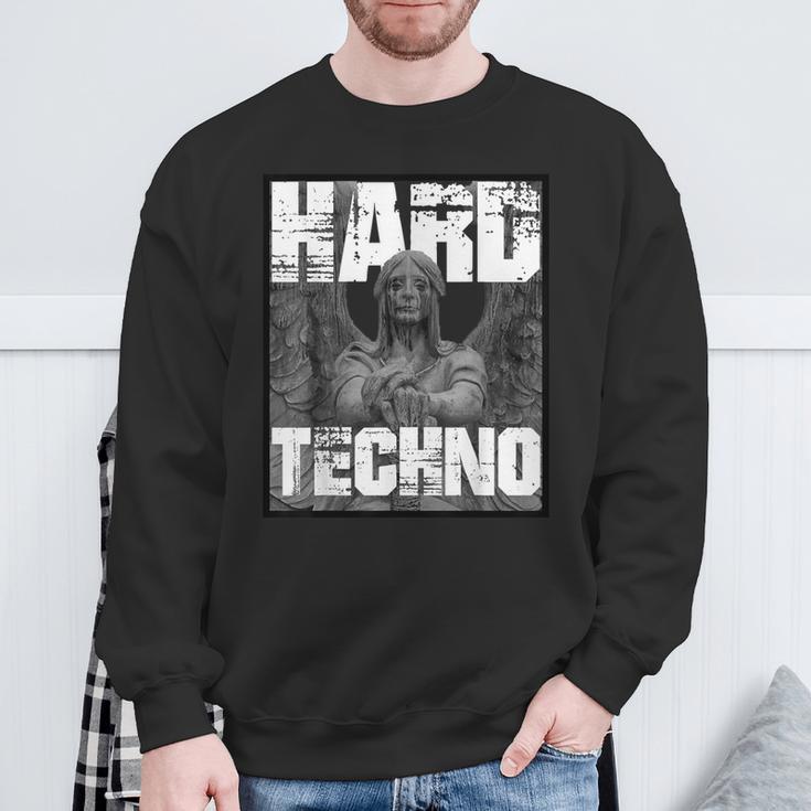 Hard Techno Rave Angel Statue S Sweatshirt Geschenke für alte Männer