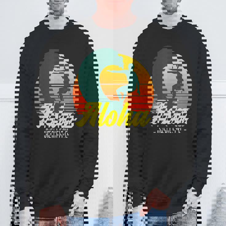 Hawaii Surfing Vacation & Hawaiian Surfer Sweatshirt Gifts for Old Men