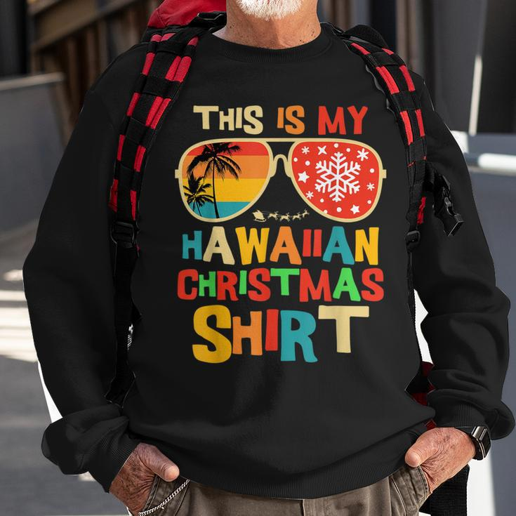 This Is My Hawaiian Christmas Pajama Matching Family Hawaii Sweatshirt Gifts for Old Men