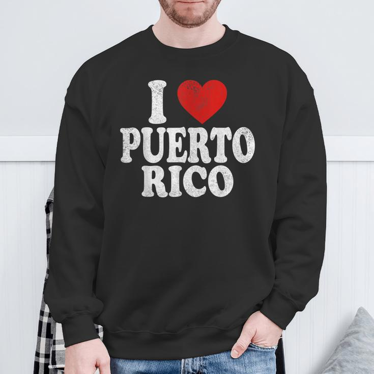 I Heart Love Puerto Rico Sweatshirt Gifts for Old Men
