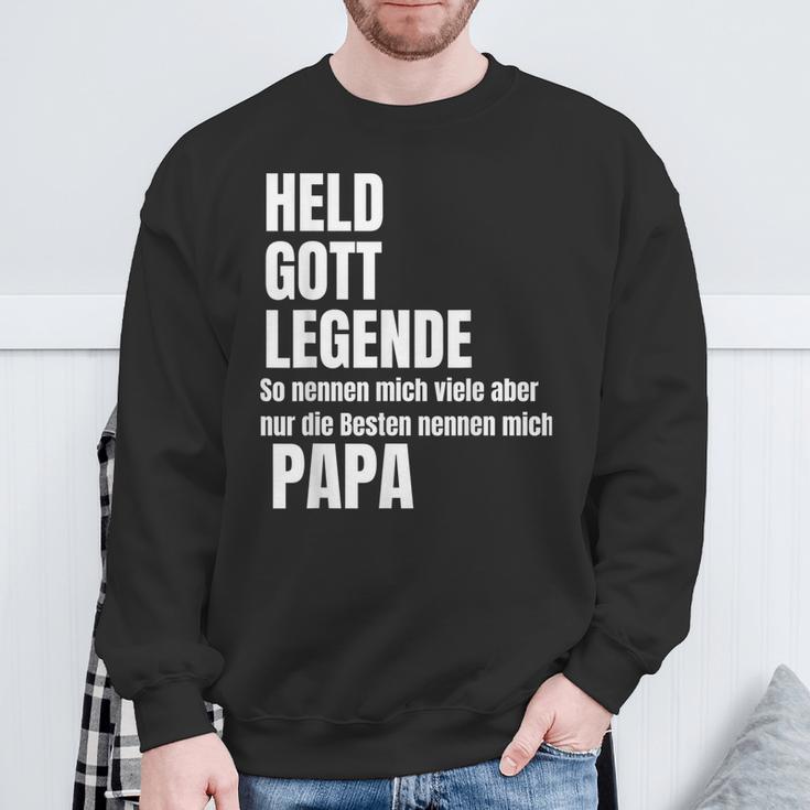 Held God Legend Die Besten Nennen Mich Papa Sweatshirt Geschenke für alte Männer