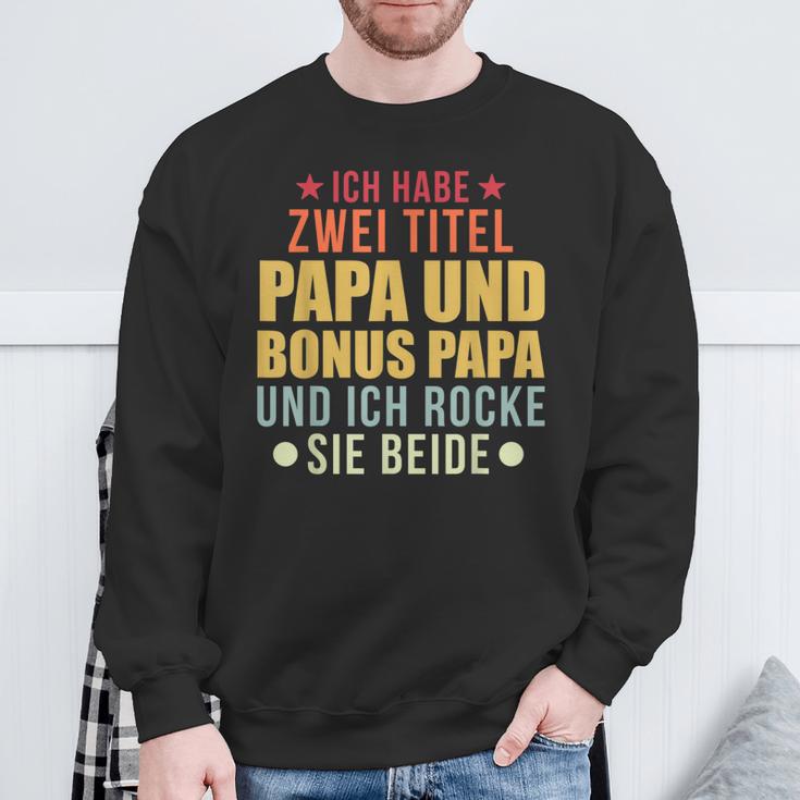 Herren Bonus Papa Papa Stiefvater Sweatshirt Geschenke für alte Männer