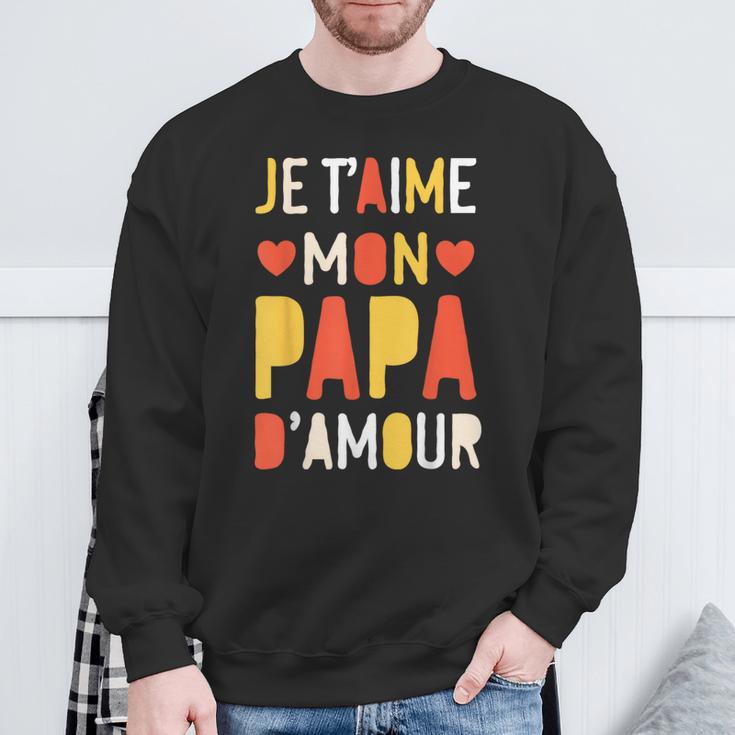 Herren Cadeau D'anniversaire Fête Des Pères Pour Son Papa D'amour Sweatshirt Geschenke für alte Männer