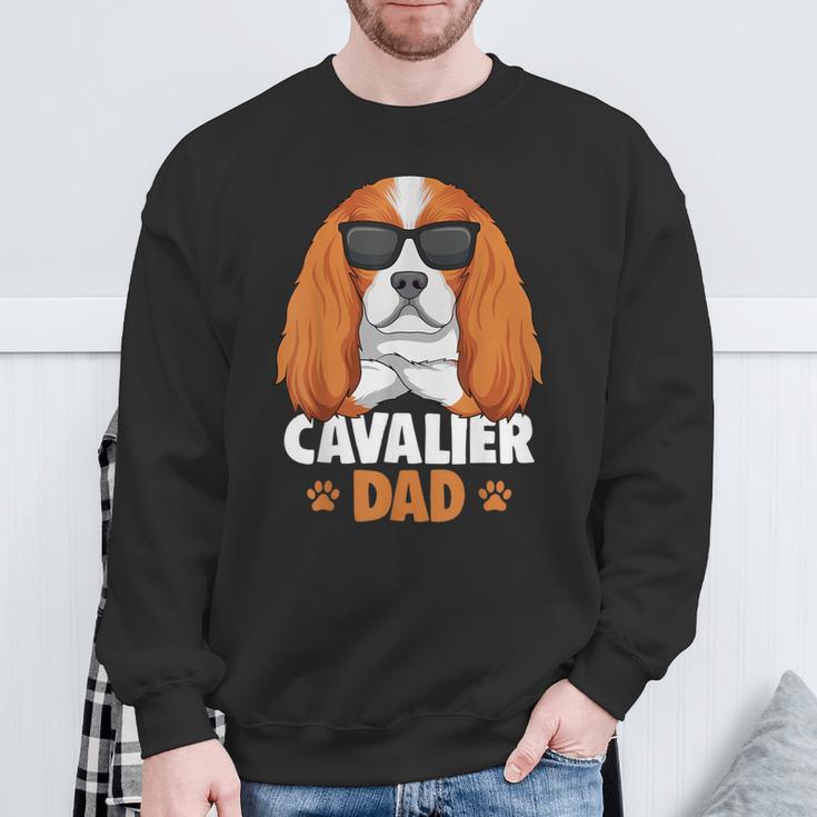 Herren Cavalier King Charles Spaniel Dad Hunde Papa Herrchen Sweatshirt Geschenke für alte Männer