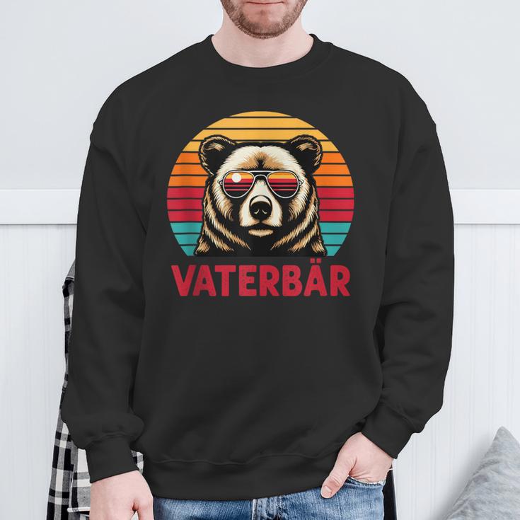 Herren Lustige Geschenkeidee Papa Dadatertagater Bäraterbär Sweatshirt Geschenke für alte Männer