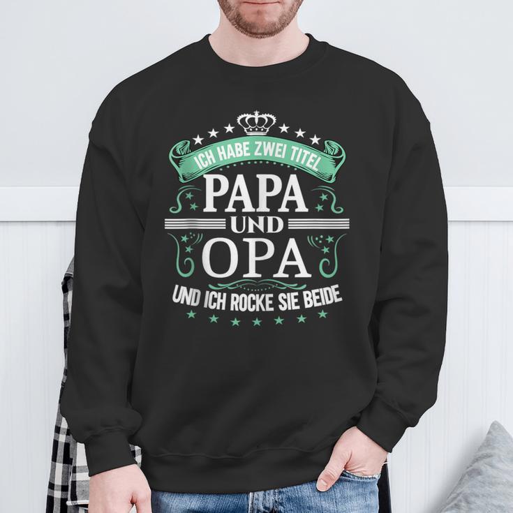 Herren Opa Atertag Papa Spruch Grossvater Geburtstag Sweatshirt Geschenke für alte Männer