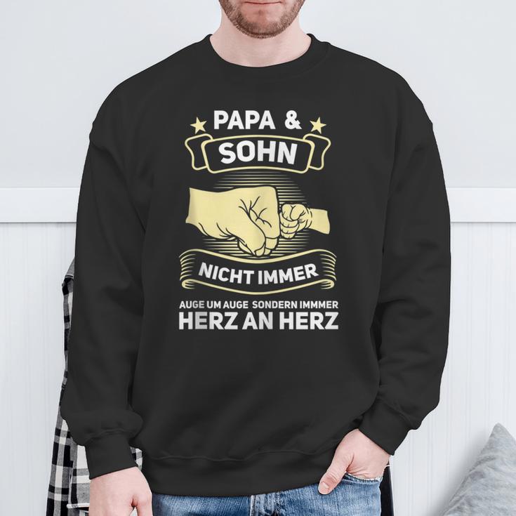 Herren Papa Sohn Familie Sweatshirt Geschenke für alte Männer