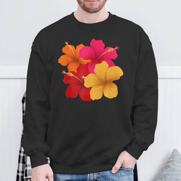 Hibiskusblüten Sweatshirt Geschenke für alte Männer