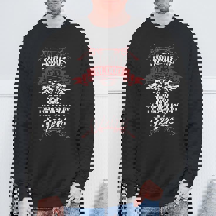 Higgins Blood Runs Through My Veins Last Name Family Sweatshirt Gifts for Old Men