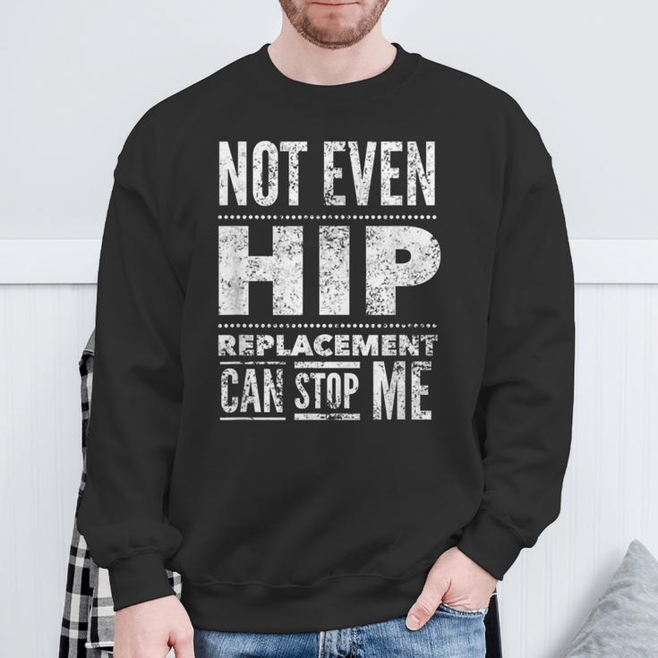 Hip Replacement Post Surgery Gag Get Well Soon Sweatshirt Gifts for Old Men