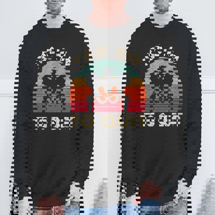 Hip Surgery Recovery Hip Replacement Recovery Sweatshirt Gifts for Old Men