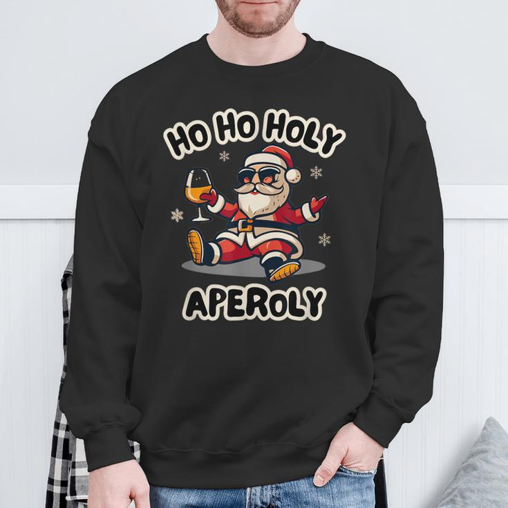 Ho Ho Holy Aperoly Christmas Spritz Aperoli Sweatshirt Geschenke für alte Männer