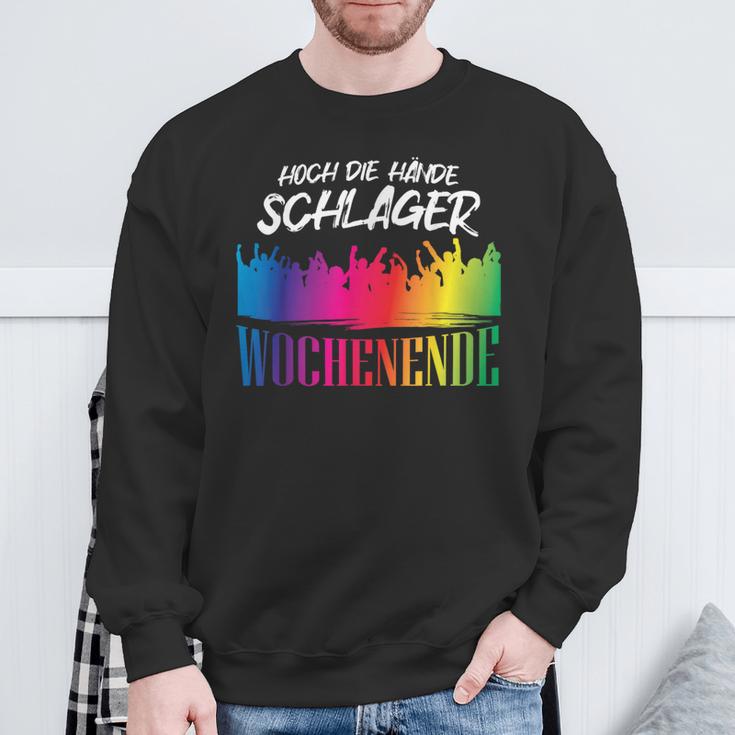 Hoch Die Hände Schlager Weekend Schlager Party Night S Sweatshirt Geschenke für alte Männer