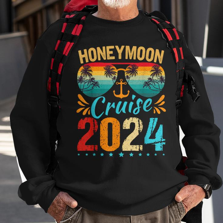 Honeymoon Cruise For Matching Couples 2024 Just Married Sweatshirt Gifts for Old Men