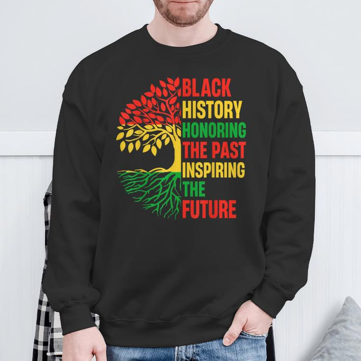 Honoring The Past Inspiring The Future Black History Month Sweatshirt Gifts for Old Men