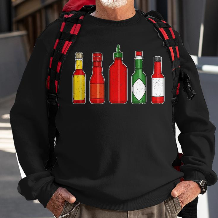 Hot Sauces I Mexican Food Lover Sweatshirt Gifts for Old Men