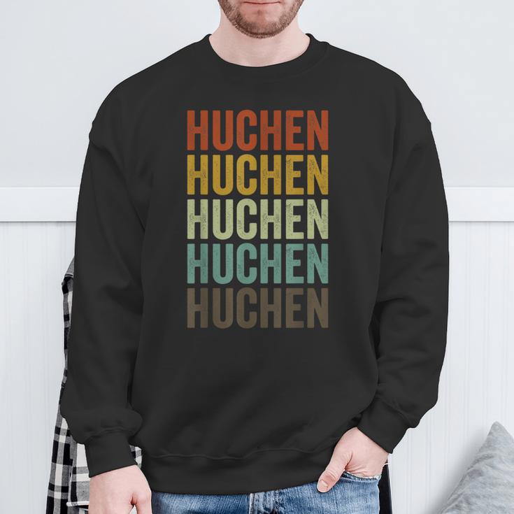 Huchen Fisch Retro Design Sweatshirt, Vintage Angler Bekleidung Geschenke für alte Männer