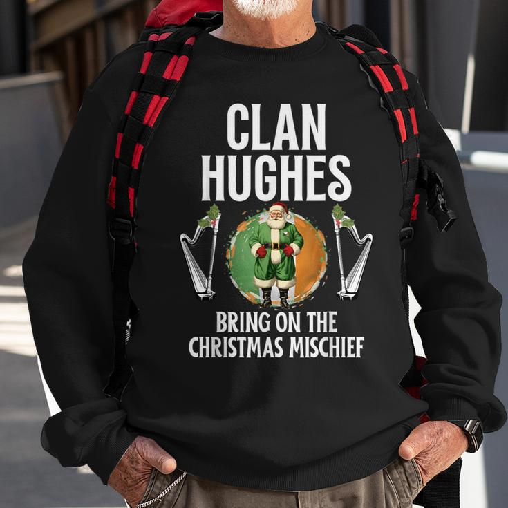 Hughes Clan Christmas Ireland Family Name Party Sweatshirt Gifts for Old Men