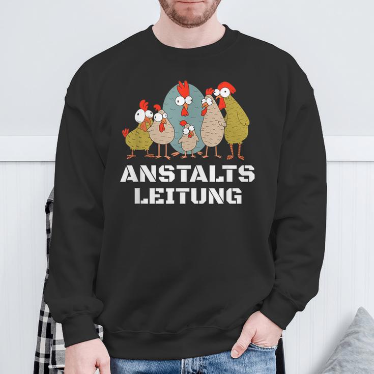 Hühner Anstaltleitung Sweatshirt Geschenke für alte Männer