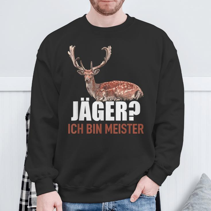 Hunter Idea Hunting Ich Bin Meister Sweatshirt Geschenke für alte Männer