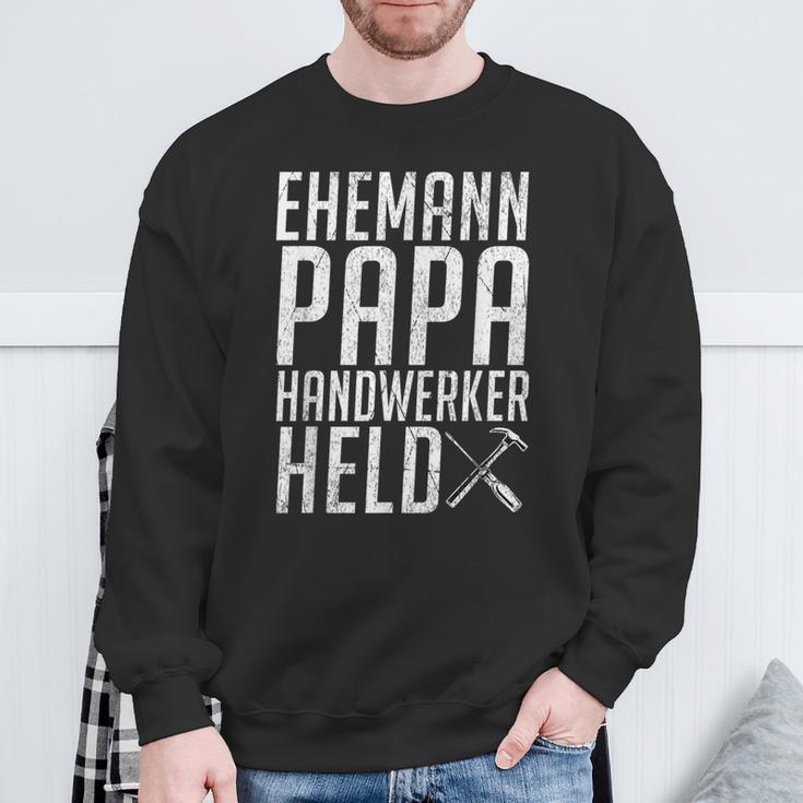 Husband Papa Handwerker Held Craft S Sweatshirt Geschenke für alte Männer