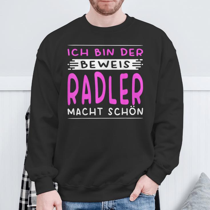 Ich Bin Der Beweis Radler Macht Schön Saufen Kostüm Damen Sweatshirt Geschenke für alte Männer