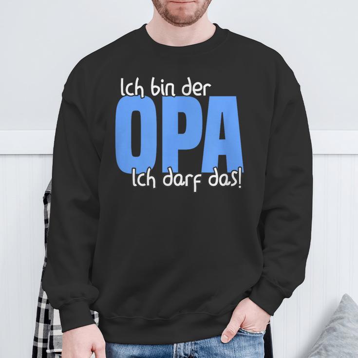 Ich Bin Der Opa, Kann Das Enkelkind Sweatshirt, Schwarz Für Großväter Geschenke für alte Männer