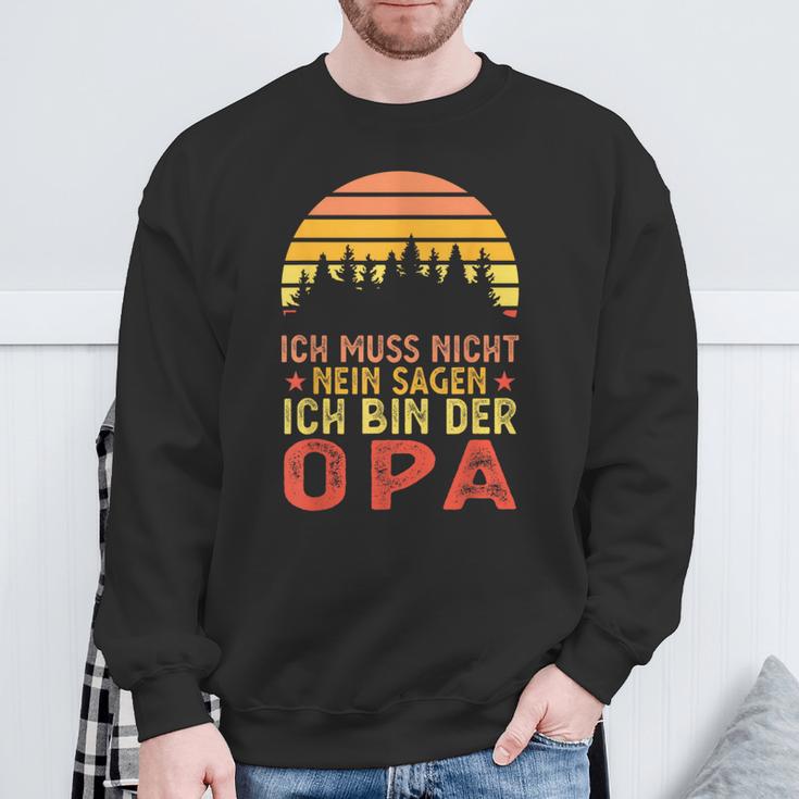 Ich Bin Der Opa Papa Family Sweatshirt Geschenke für alte Männer