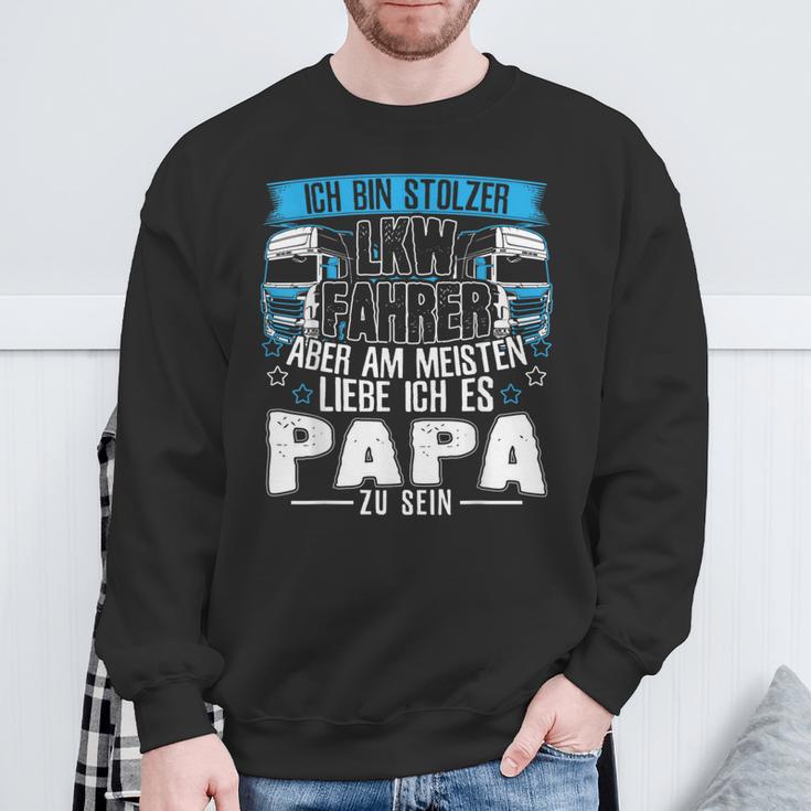 Ich Bin Ein Lkw Driver Und Papa Sweatshirt Geschenke für alte Männer